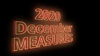 2020 December measures and dinner!