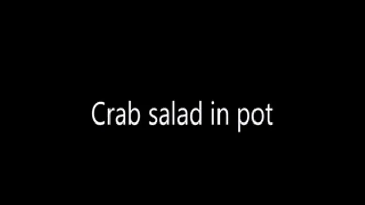 Crab salad in