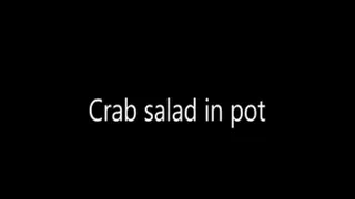 Crab salad in