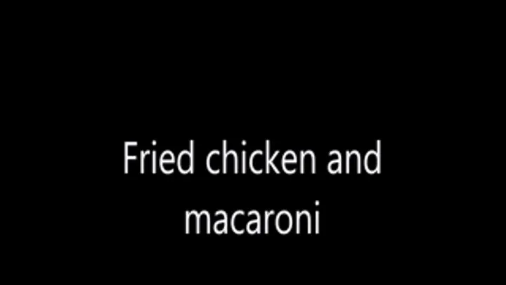 macaroni and fried chicken