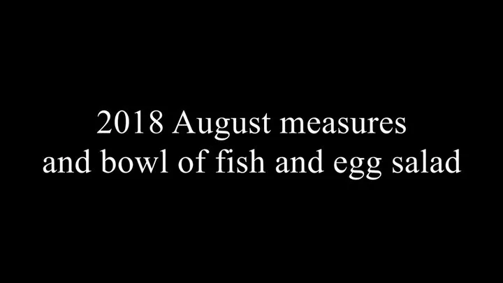 2018 August Measures and fish and egg salad