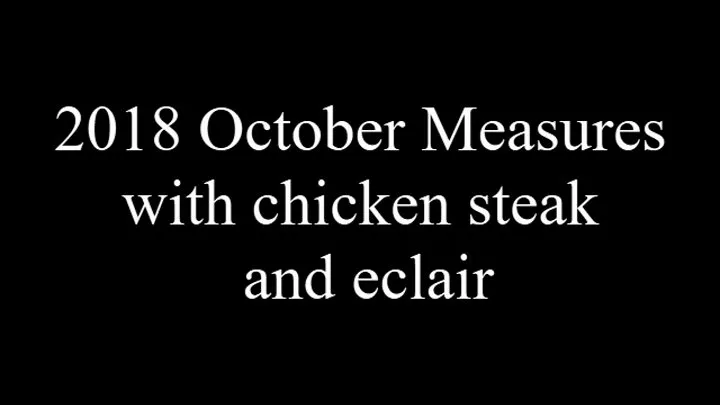 2018 October measures with chicken kebab and eclair