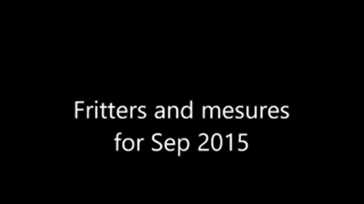 Fritters and measures for Sep 2015