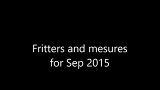 Fritters and measures for Sep 2015