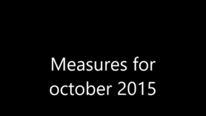 Measures for october 2015