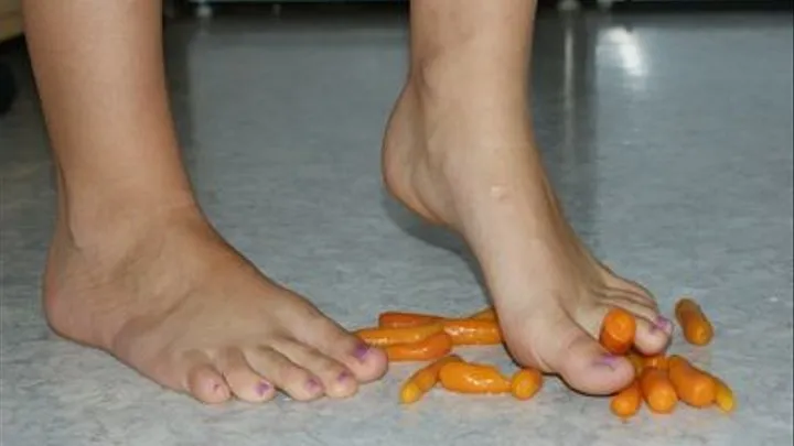 Bare Foot Food Crushing 26