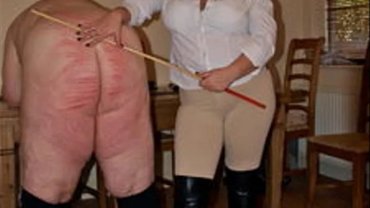 Strokes of the cane for Owned slave v