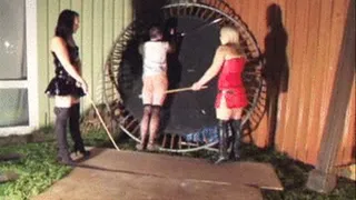 Impromptu caning for subbies Birthday Treat‏