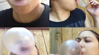 Blowing Bubbles Outside