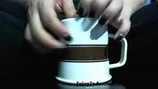 Nail Tapping on a metal cup