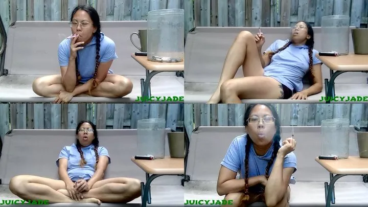 Petite Asian Smoking and Coughing volume 35 Non Nude