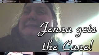 Jenna Gets The Cane!