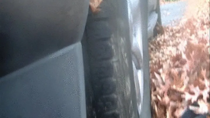 Cock and Balls Crushed under the Tires of Her Heavy Infinity QX56