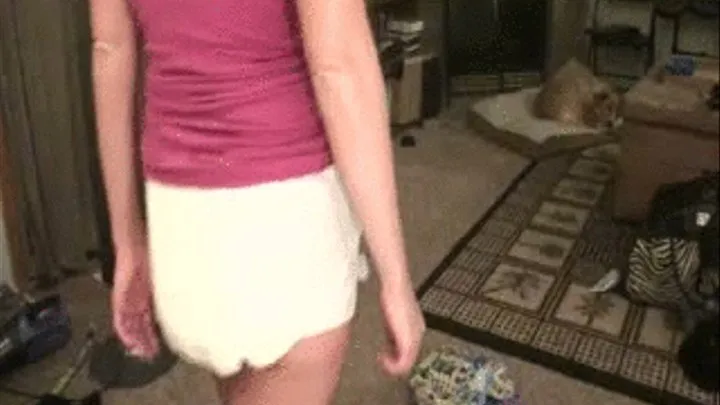 Unassisted Diaper Messing 9- Playtime accident! For