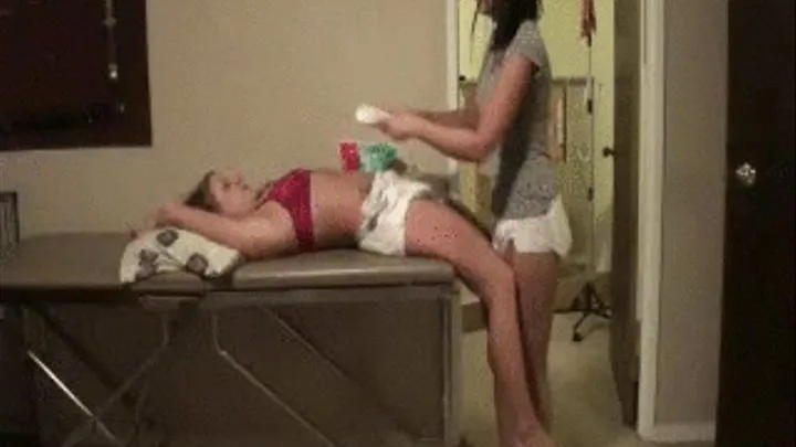 Nikki Changes Ambers DIaper !