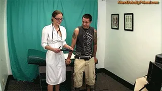 School Nurse Jasmine treats a boy