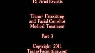 Ariel Everitts - Tranny Nurse Facial Cumshot and Cum Eating with Cumming on Tranny Balls (Part 3 of 3)
