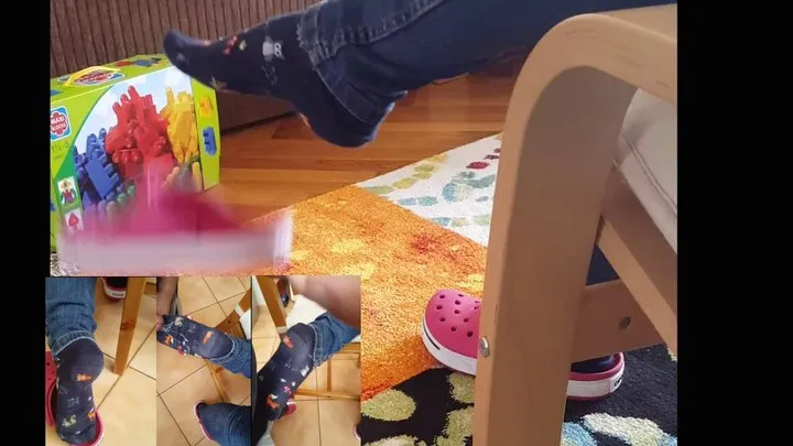 Crocs in kitchen again...