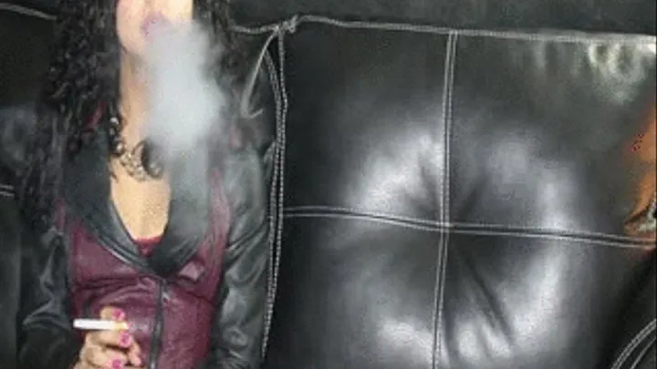 Mandy Chain Smokes in Leather