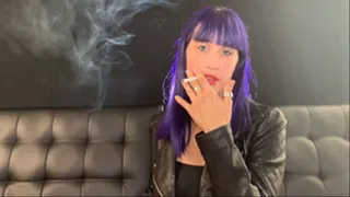 Brooke Speed Smoking in Leather