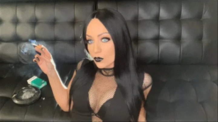 Goth Darkside Smoking JOI