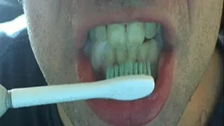 Mouth Fetish - Electric Toothbrush and Drool Up Close