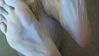 Size 13 Male Feet and Soles - Slow Motion with Music