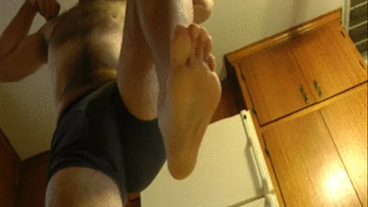 Male Feet Stomping, Toe Wiggling and Toe Pointing POV