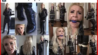 Whitney Morgan - Leather Mistress Roped and Gagged
