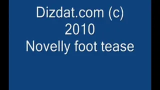 Novelly foot tease