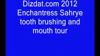 Enchatress Sahrye toothbrushing and mouth tour