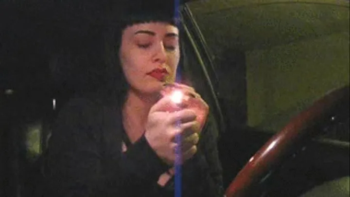 smoking a cigar in the car 2