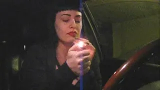 smoking a cigar in the car 2