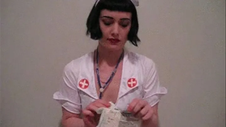 nurse, 2 latex and cloth gloves