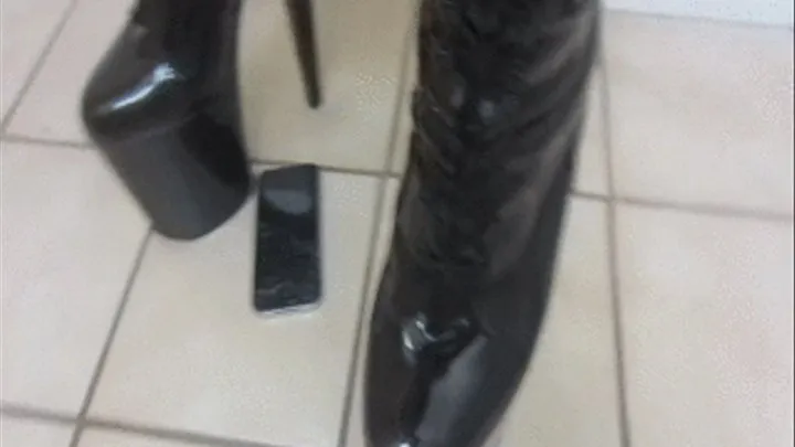 Crushing my IPHONE w BOOTS Pt. 1