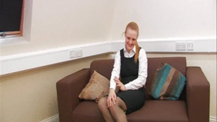 HPF467 Coffee Shop waitress, Laura K is in the middle of her shift, and on a break. Whilst she's relaxing, we ask her to give us flash of her panties and she's only too happy to oblige