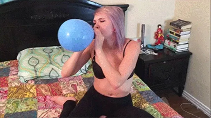 Olivia is turned on by balloons