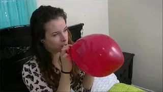 Sunshine blows up big balloons