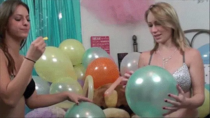 Allegra and Indica with Balloons