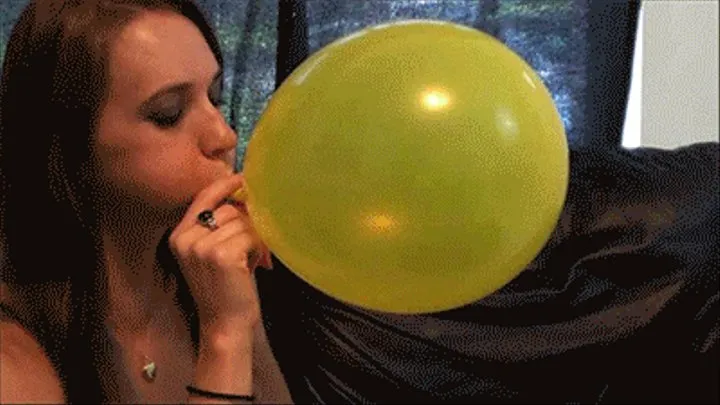 Morgan loves balloons