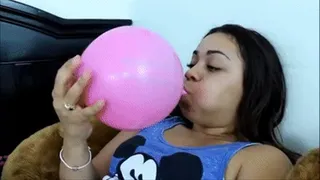 Vanessa loves blowing up balloons for you