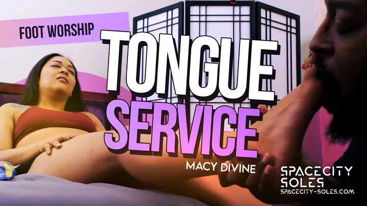 "Tongue Service" Starring - Macy Divine