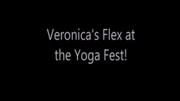 Veronica's Flex at the Yoga Fest 1