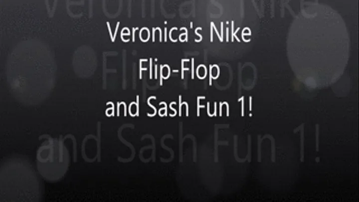 Veronica's BareNaked Nails: Nike Flip-Flop and Sash Fun!
