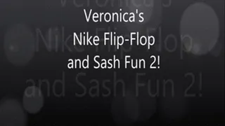 Veronica's BareNaked Nails: Nike Flip-Flop and Sash Fun! 2