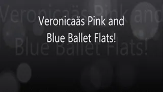 eronica's Fun With Pink and Blue Ballet Flats!