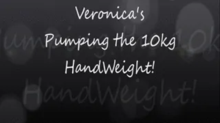 Veronica's Pumps the 10 kg Hand Weight!