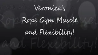 Veronica's on the Rope Gym Showing Muscle Striation Everywhere!