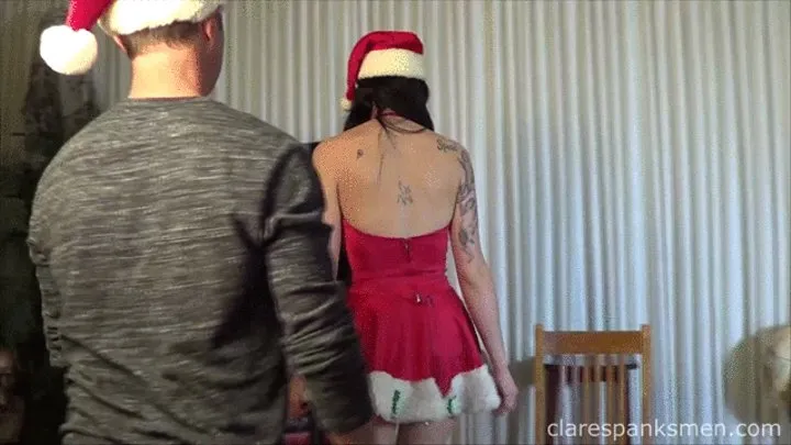 Christmas Party Spanking