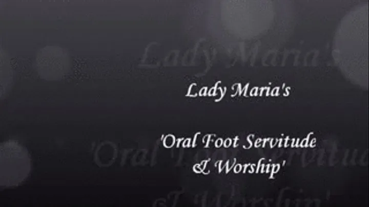 Oral Foot Servitude & Worship